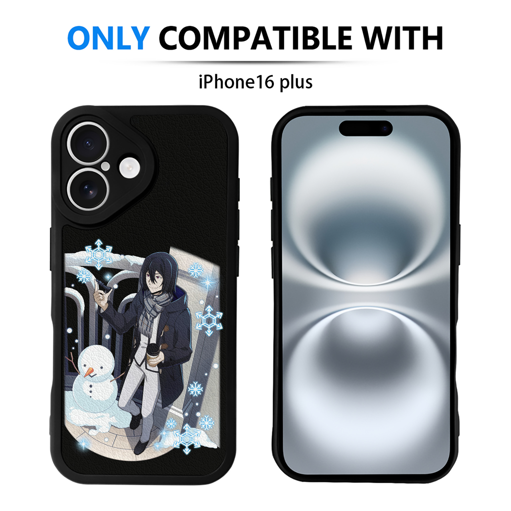 （画像用） 文豪ストレイドッグス Bungo Stray Dogs 【iPhone 16シリーズ対応】シリコンスマホケース（レザー調） 材質：シリコン